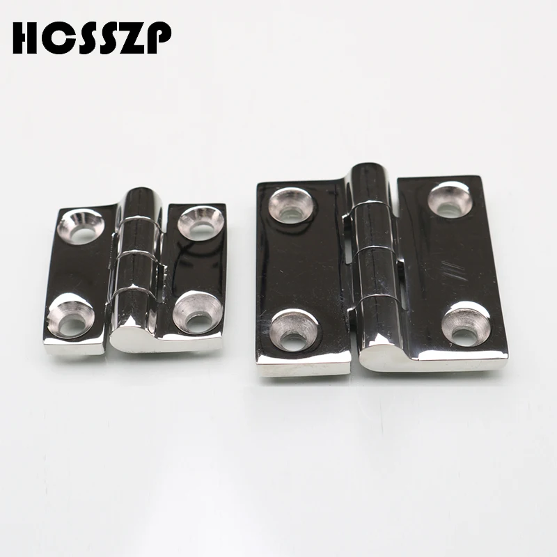 

HCSSZP 2 Pcs Heavy Duty 316 marine grade 38*38 50*50mm cast Boat Caravan RV Deck Cabinet Drawer Door Strap Butt Hinge Hardware
