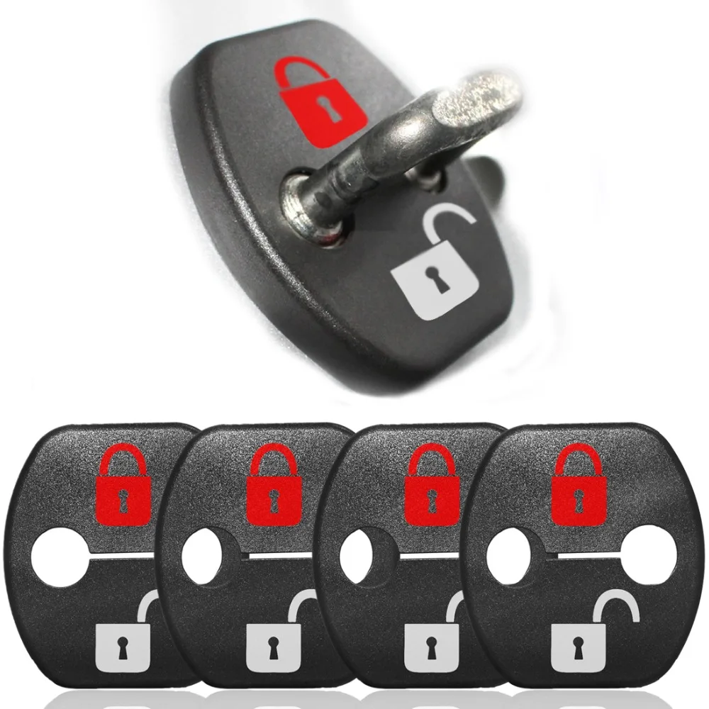 Generic Diy Lock Sticker Car Door Lock Cover Fit For Nissan Maxima Leaf ...