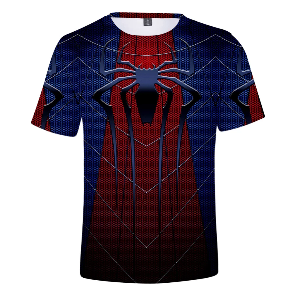 

2019 Spider-Man: Far From Home Peter Benjamin Parker 3D t-shirts Men/Women summer Hip hop Casual t shirt Short Sleeve Clothes
