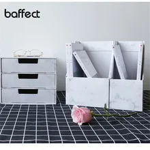 Baffect нордическая картонная офисная коробка для хранения книг ящики для хранения для A4 бумажная подставка для ручек офисный органайзер для рабочего стола Oraganiser