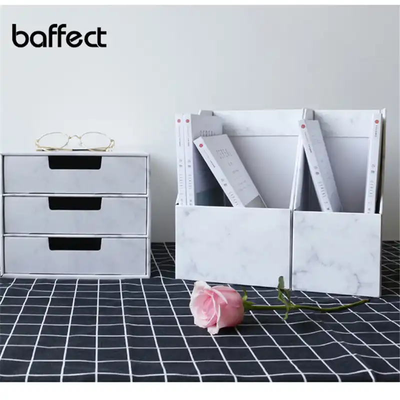 Baffect Nordic Cardboard Office Storage Box For Book Storage