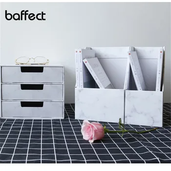 

Baffect Nordic Cardboard Office Storage Box for Book Storage Drawers for A4 Paper Pen Holder Office Organizer Desktop Oraganiser