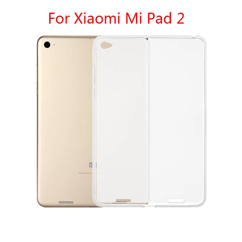 Прозрачный чехол для Xiaomi mi Pad mi коврик для детей 1 года, 2, 4, плюс 7,9 8,0 10,1 чехол s mi Pad1 mi Pad2 mi Pad4 Plus прозрачный мягкий кремний чехол для планшета - Цвет: For Xiaomi Mi Pad 2