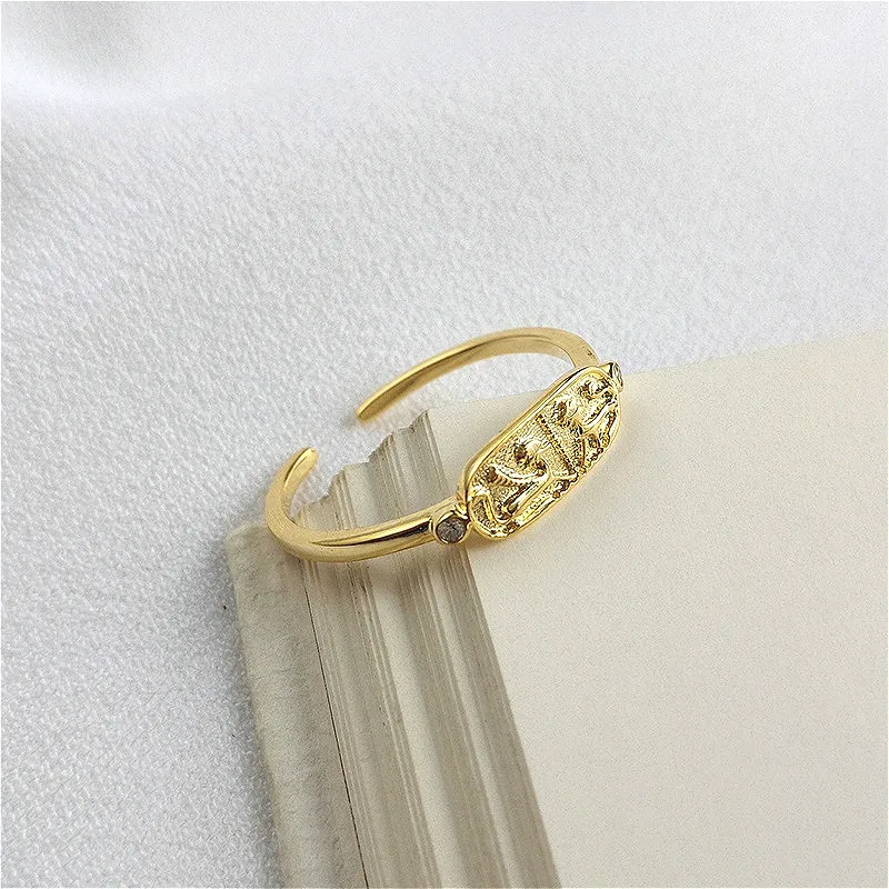 Fengxiaoling, новая мода, S925 серебро, золотой, два животных, тонкие кольца для женщин, простые, изящные, элегантные ювелирные изделия, подарок