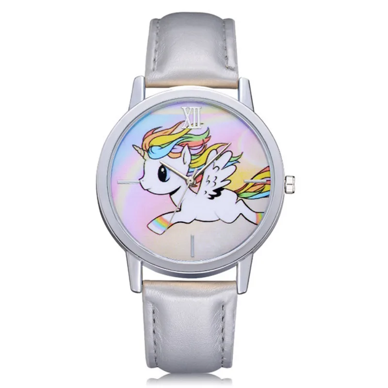 2019 New Unicorn Desgin Kids Cartoon Fashion Watches Quartz Childrens Jelly Boy Girl Students Wristwatch Relogio Kol Saati Clock