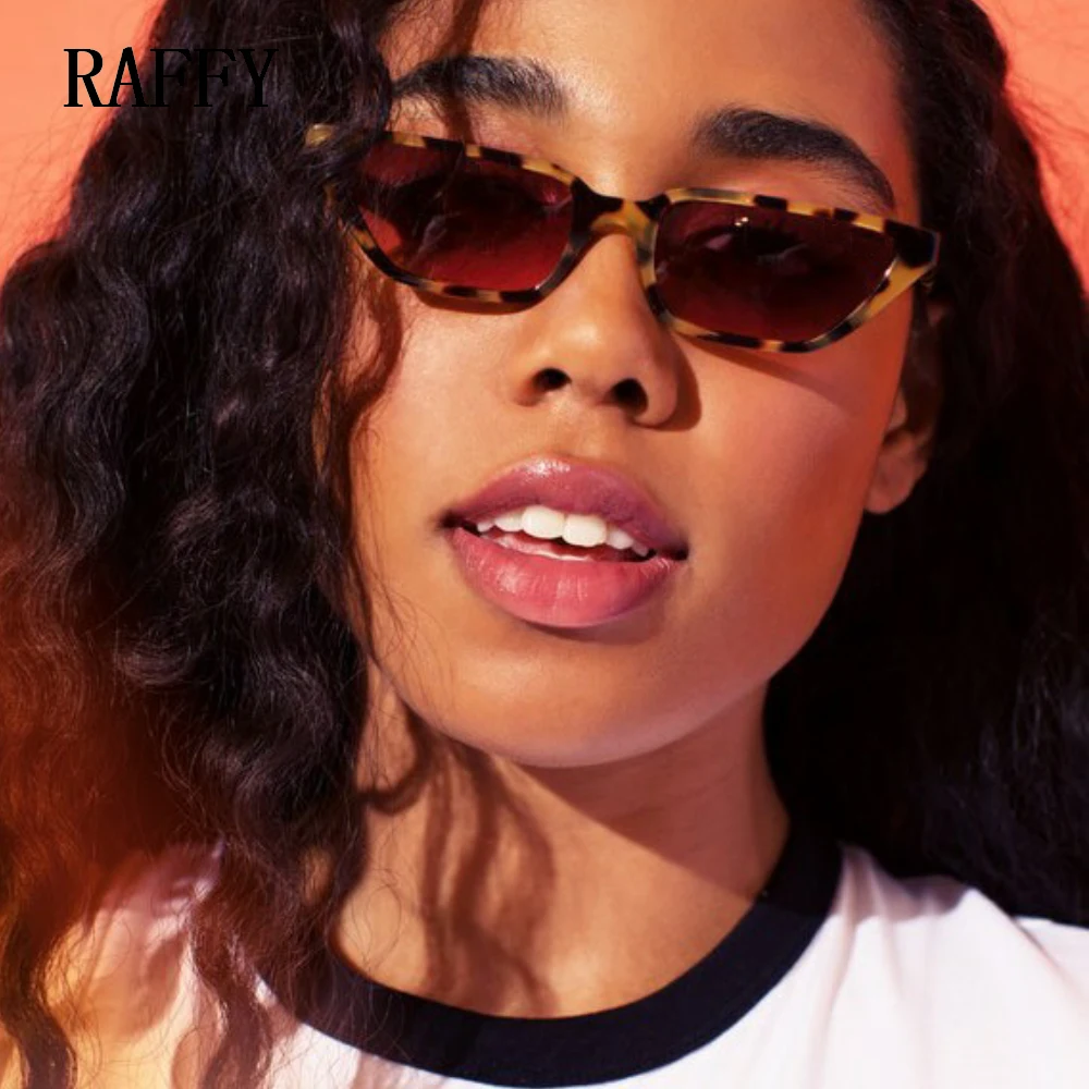 RAFFY New Fashion Square Sunglasses Women Vintage Brand Design Red Lenses Women Sunglasses