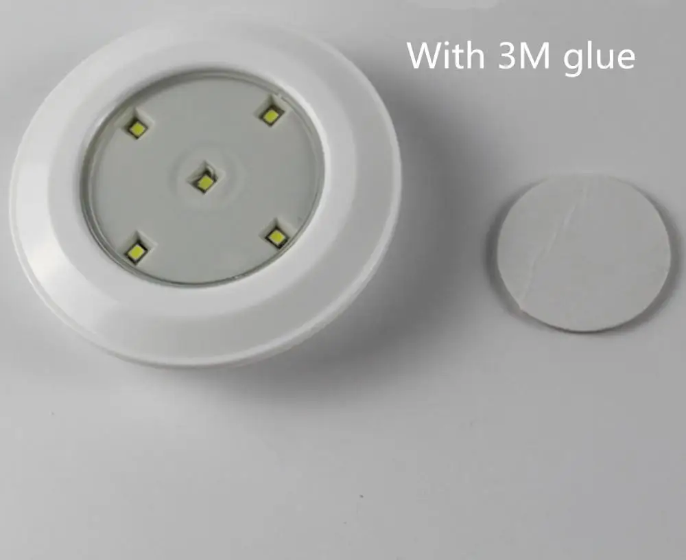 Hobbylan 1 шт. белый коричневый 5LED шкаф лампа батарея AAA палка Сенсорная панель