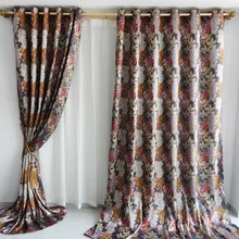 Новое поступление белая Великолепная деревенская занавеска в европейском стиле готовая продукция вышивка кружева большие занавески с цветами