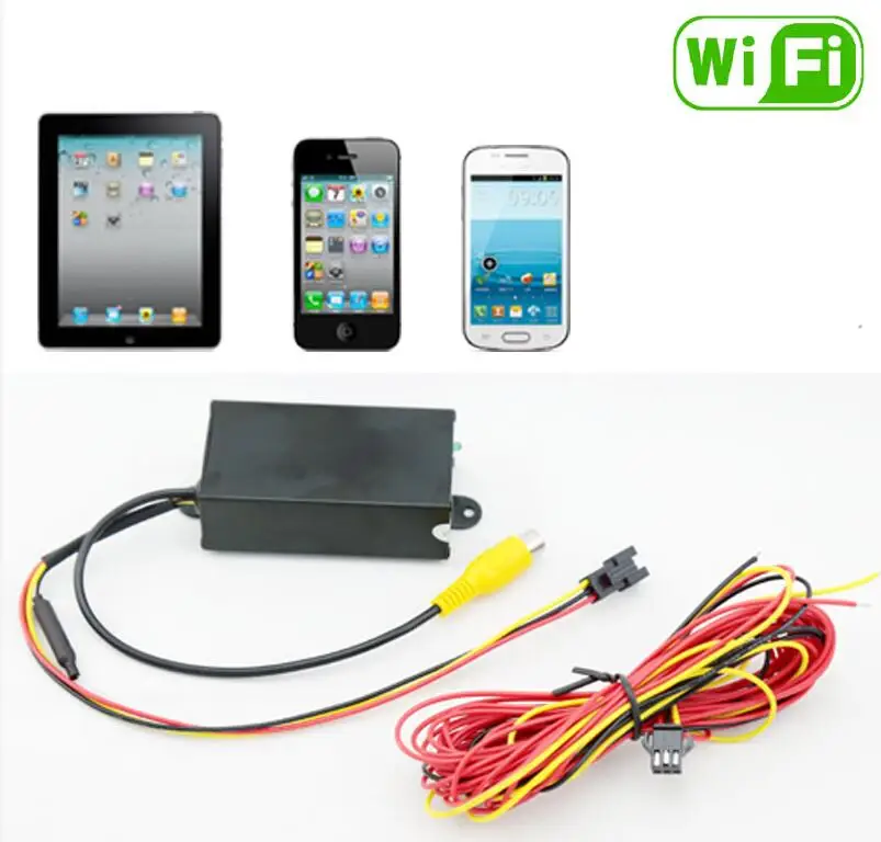  wifi car camera wireless transmitte +license plate frame LED Vehicle Backup camera with Guiding lin