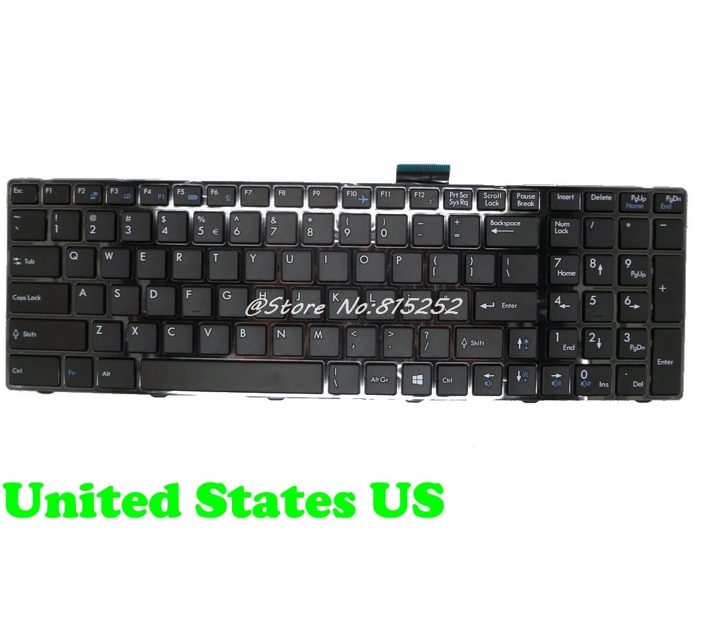 GR SP FS клавиатура для MSI GE70 2OE 2PL GP60 GP70 2PE 2QE CR60 CR70 CR61 от 0 месяцев до 2M 3M USB кабель с CX61 MS