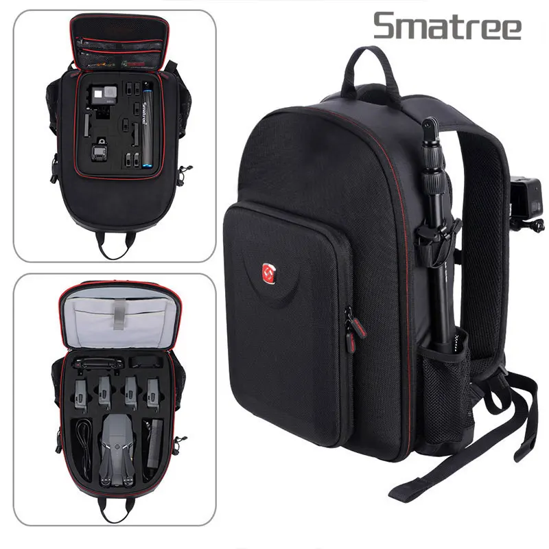 Buy  Smatree Hard Case Water-resistant Backpack for DJI Mavic Pro/Drone Flight Batteries/Hero 7/6/5/4/3/