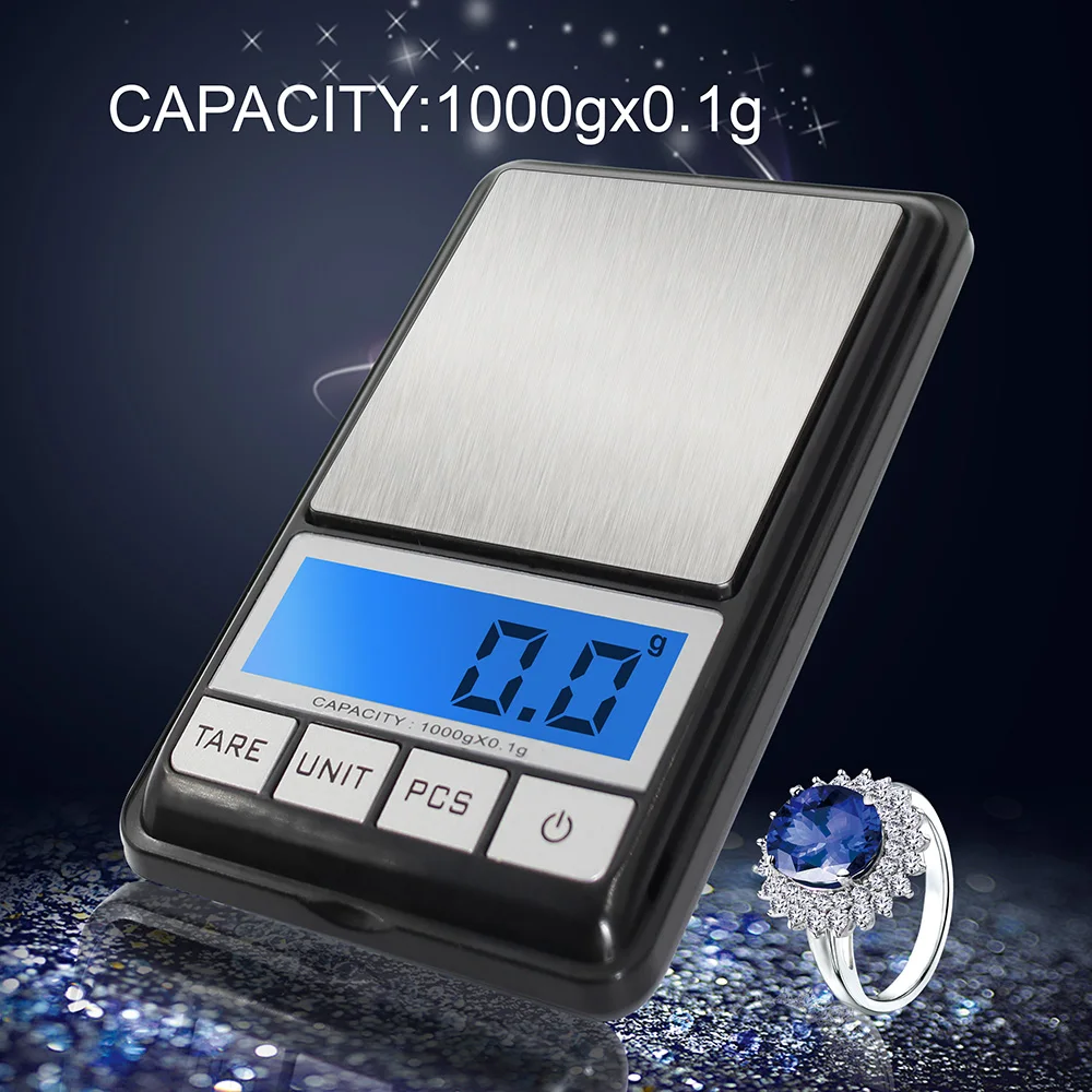Precision Digital Electronic Pocket Scale High Precision LCD Display