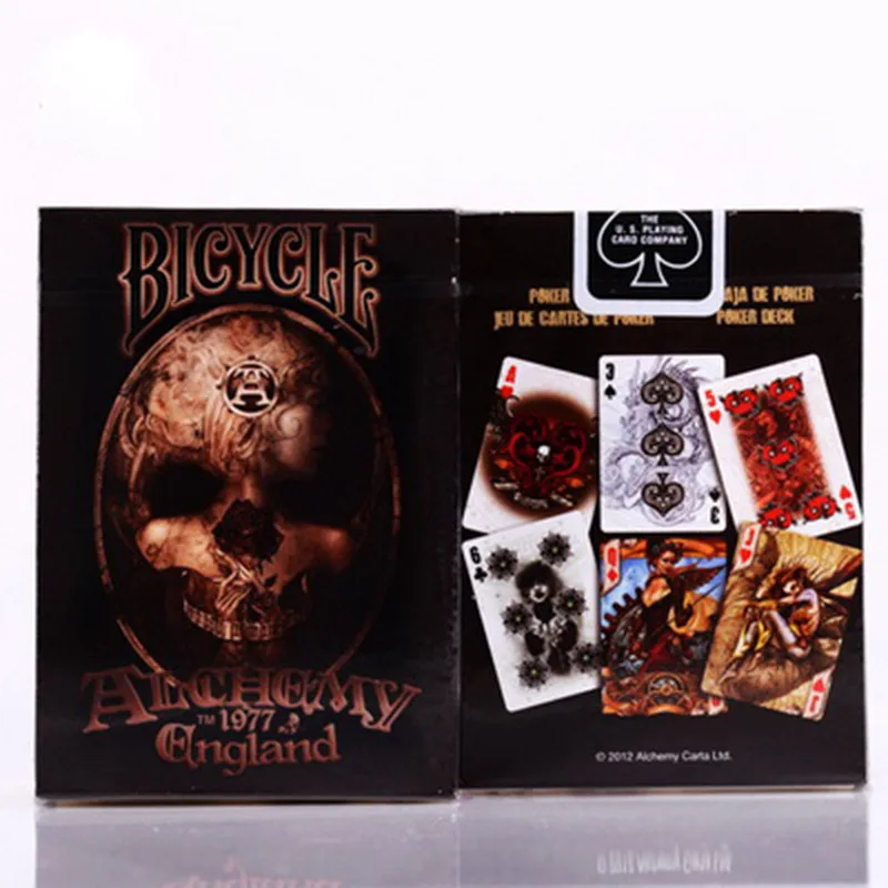 

Free Shipping 1 Deck Bicycle Alchemy ll Gothic England Standard Poker Playing card magic trick poker deck