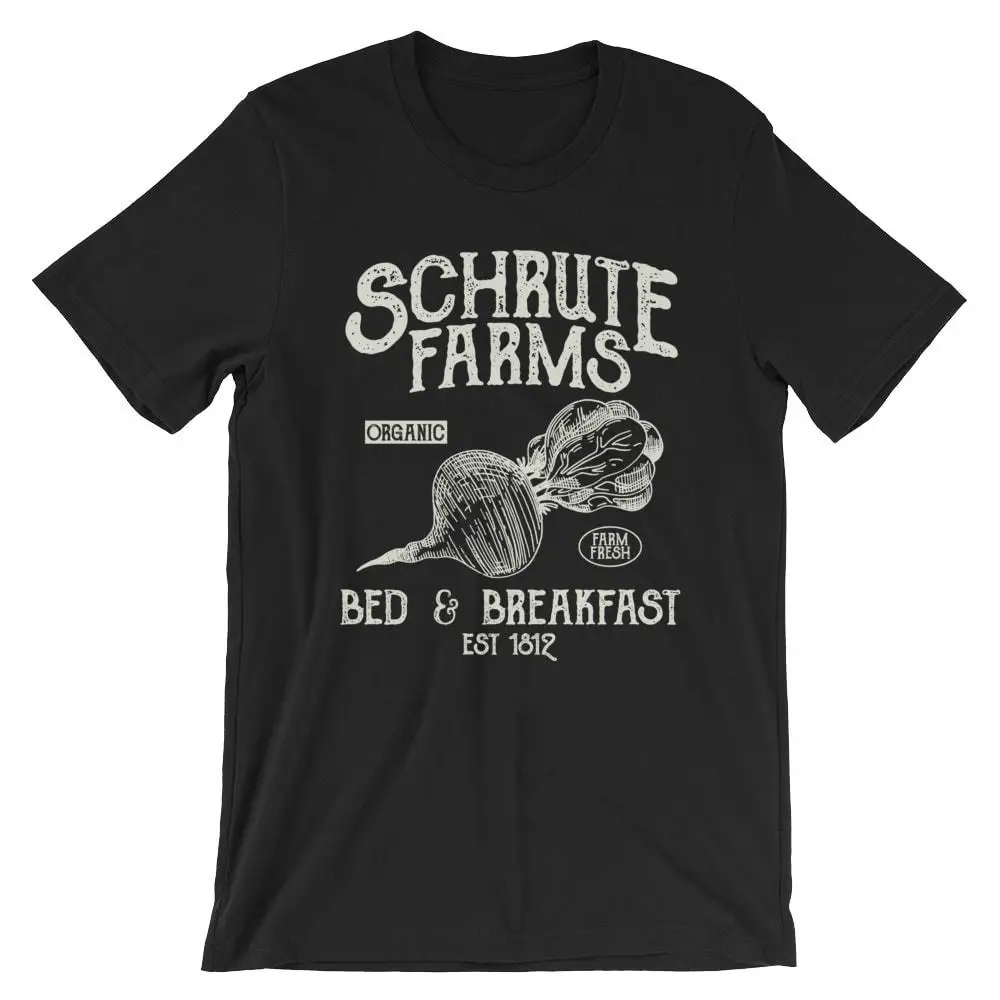 

Schrute Farms T-Shirt. The Office Dwight 100% Cotton Premium Tee NEW Cool Casual pride t shirt men Unisex New Fashion tshirt