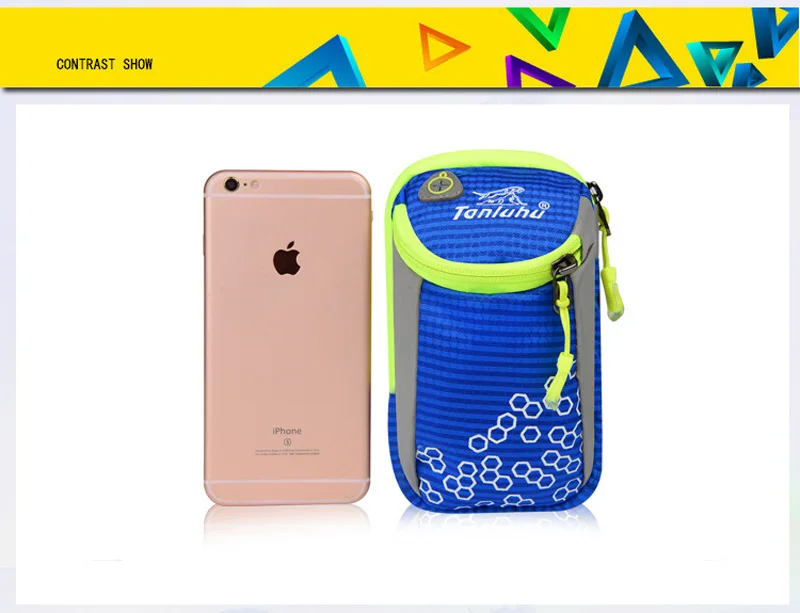 Tanluhu 6in уличная спортивная сумка для бега для упражнений фитнеса Регулируемая водонепроницаемая сумка для телефона многоцветная