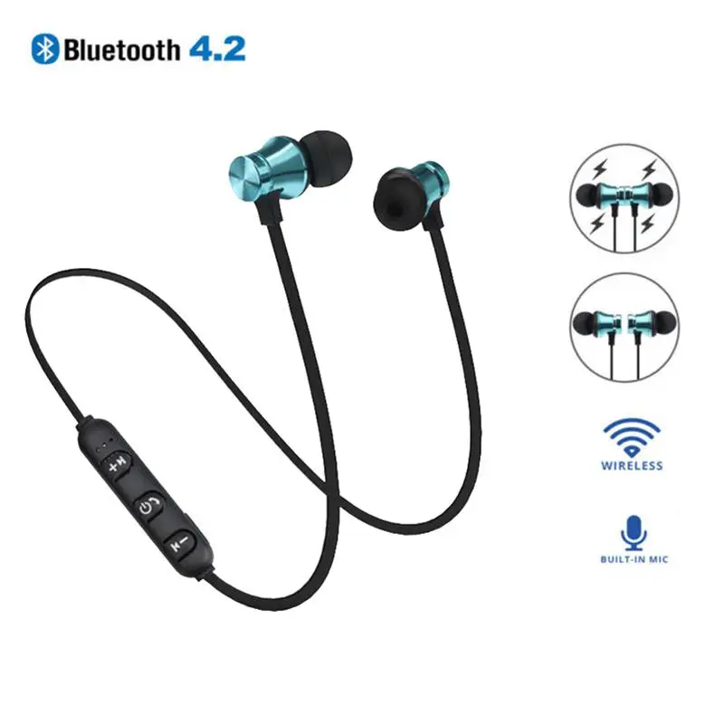 Ostart In-Ear Bluetooth Sports Earphone Portable Wireless Magnetic Earset Stereo Music Earbuds For iphone XiaoMi | Электроника