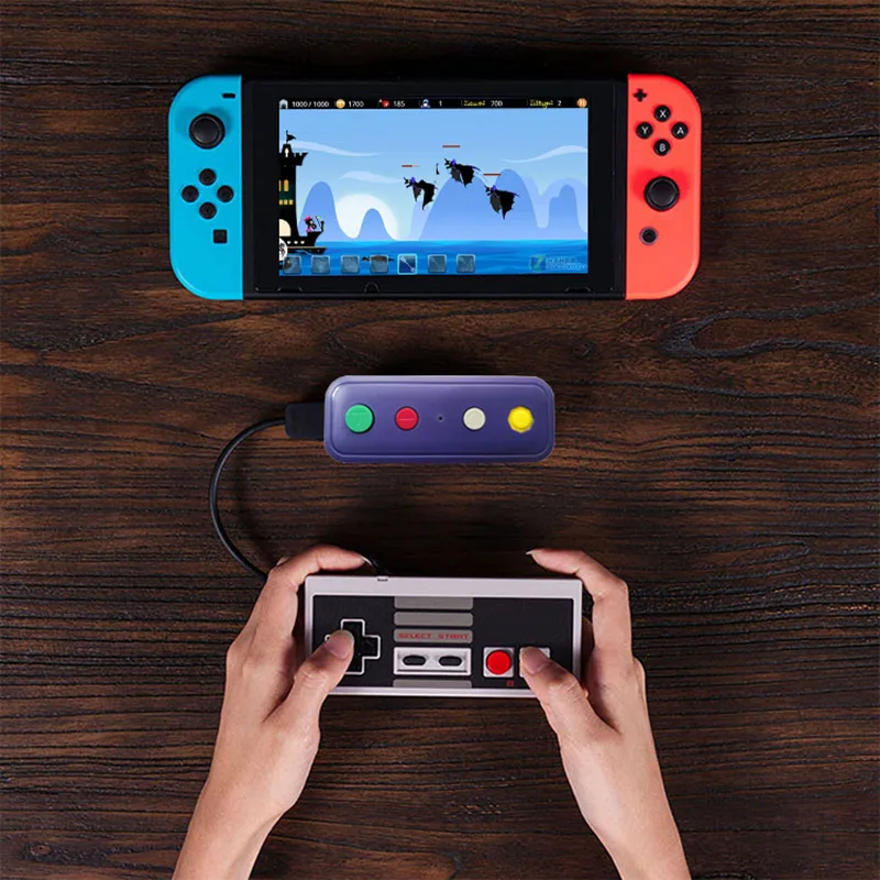 

Portable Mobile Game Controller Game Bluetooth Converter Adapter For Nintendo Game Cube WII SNES Switch Bluetooth Converter