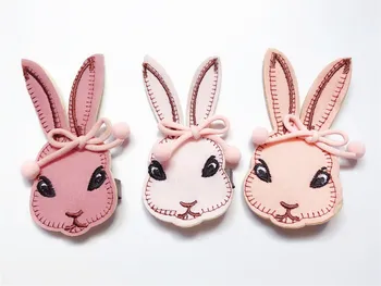 

ins Boutique 15pcs Fashion Cute Felt Rabbit Head Hairpins Solid Bowknot Bunny Hair Clips Princess Headwear Hair Accessories