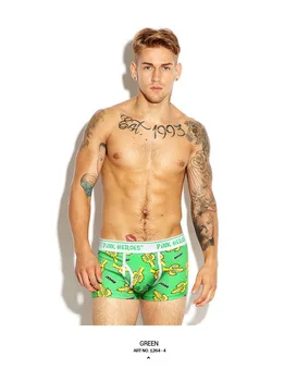 

new 5 colors men's underwear Cotton bpxers mens boxer briefs Bearded Panties Cactus Sexy Boxer Dinosaur Men's Underwear shorts