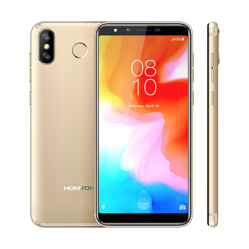 HOMTOM H5 мобильный телефон 5,7 дюйма HD дисплей 3 GB 32 GB Face ID 13MP камера 3300 mAh быстрая зарядка MT6739 4 ядра 4G смартфон