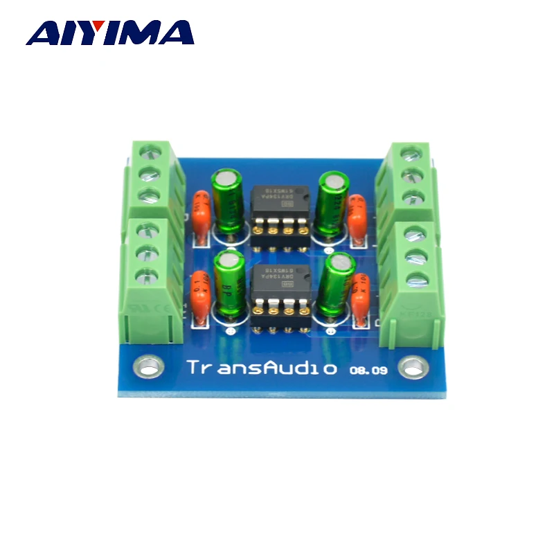 

Aiyima DRV134PA Dual-channel Single-ended Converter Balance Output Low Distortion Preamplifier Finished Board