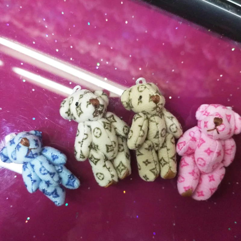 Mini 4.5CM Fluffy Teddy Bear Plush Stuffed TOY DOLL Garment &amp Hair Accessories brinquedos | Игрушки и хобби