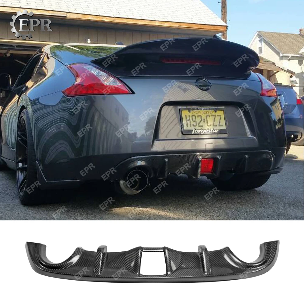 

For Nissan 370Z Z34 Rear Diffuser In Car Bumpers Carbon Fiber 09 onwards Carbon Fiber Rear Bumper Diffuser For 370Z Z34 Tuning