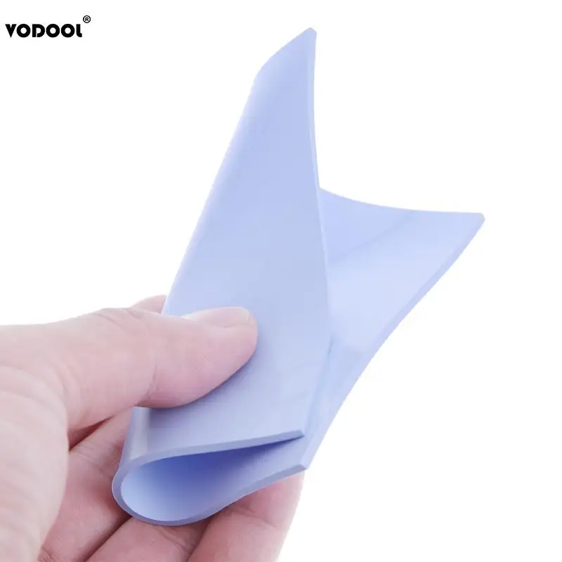 100x100mm التبريد سيليكون لوحة حرارية ورقة كمبيوتر محمول وحدة المعالجة المركزية بطاقة جرافيكس رقاقة الحرارة بالوعة المبرد 0.5mm سمك غرفة التبريد