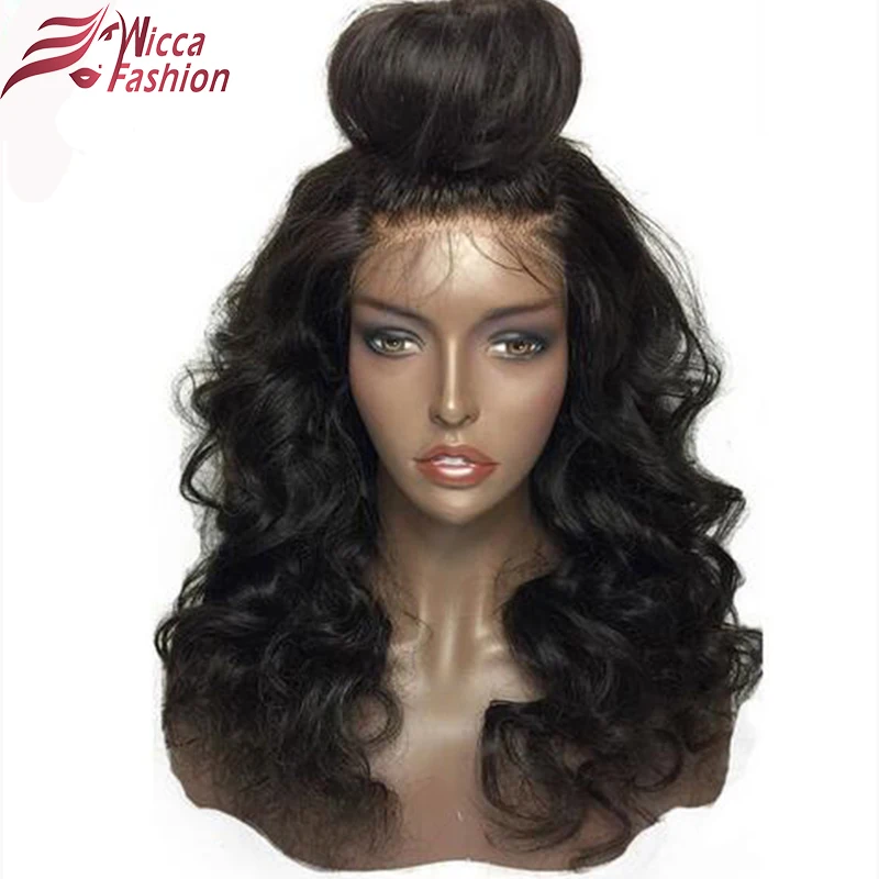 Dream Beauty Full Lace Human Hair Wigs Glueless Non Remy Hair Brazilian Body Wave Lace Wigs Pre Plucked Natural Hairline body-wave