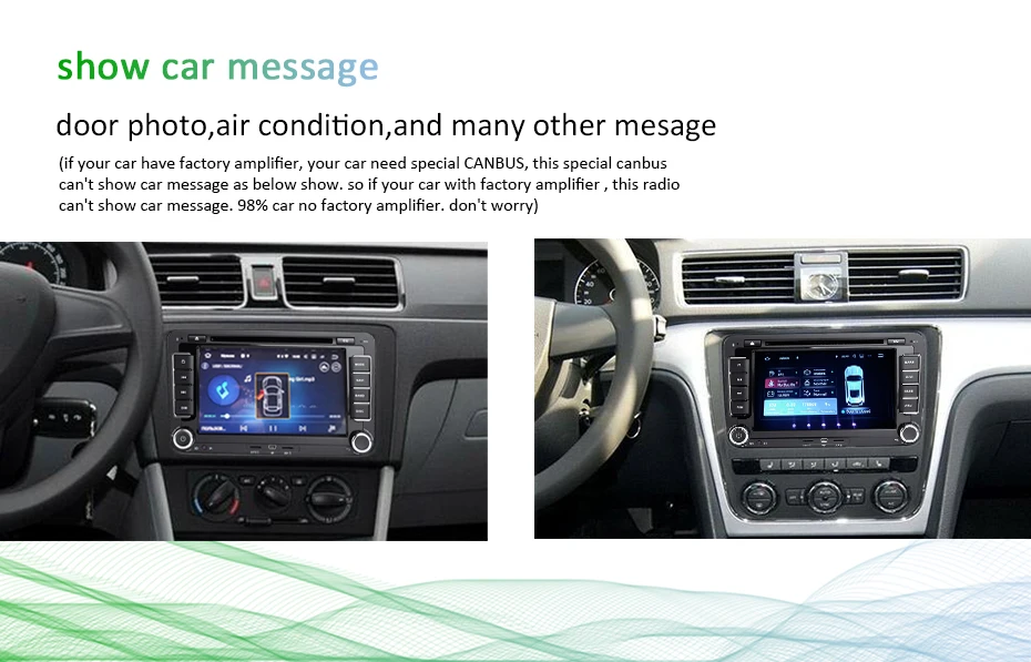 Clearance Android 9.0 DSP IPS 64G 2 DIN DVD For VW PASSAT B6 CC B7 POLO GOLF 5 6 Tiguan Fabia Rapid Seat Altea Toledo Leon GPS Radio 18