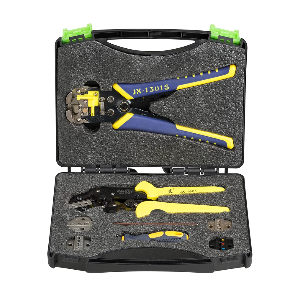 

PARON JX-DS5 PARON JX-D5301S Wire Crimpers Engineering Ratcheting Terminal Crimping Pliers Crimper Tool Cord End Terminals Kit