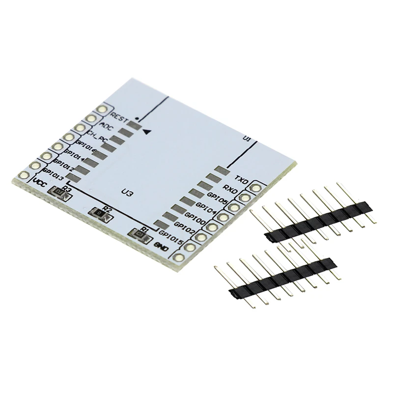 

ESP8266 serial WIFI module ESP-07 expansion board 2 pin header 1 adapter plate for 12 esp12E 10pcs