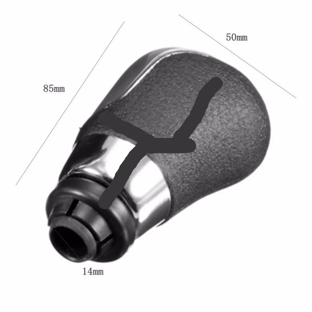 Для Ford Focus 2 MK2 2005 2006 2007 2008 2009 2010 2011 черный ручка переключения рулевого механизма автомобиля кожаный гетры и хромом Базом