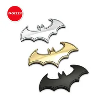 Noizzy Batman Robin Bat Logo Car Auto Badge Motorcycle Sticker Emblem 100% 3D Metal Chrome Gold Black SUV Tuning Car-Styling