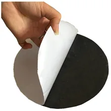 HE3D – tapis auto-adhésif antidérapant, membrane antidérapante, caoutchouc noir, diamètre 20cm, épaisseur 2mm, pour table de plate-forme de scanner 3d, pour cyclop