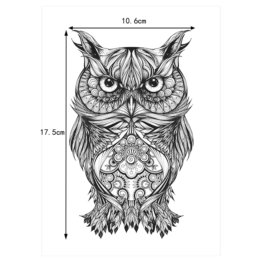 1 Piece Temporary Body Art Tattoo Stiker KM 062 Palsu Sketsa