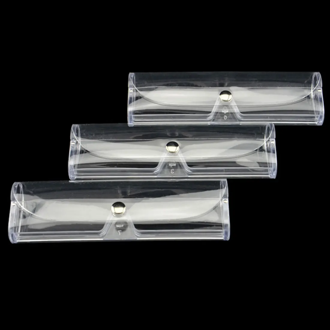 New Arrival 1Pcs Clear Plastic Reading Glasses Case Eyeglasses Transparent Box glasses holder box glasses case