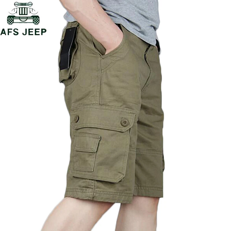 

Summer Casual Cargo Shorts Men Multi-pocket Shorts Masculino Men Joggers Overall Military Short Trousers size 29-46 Sweatpants