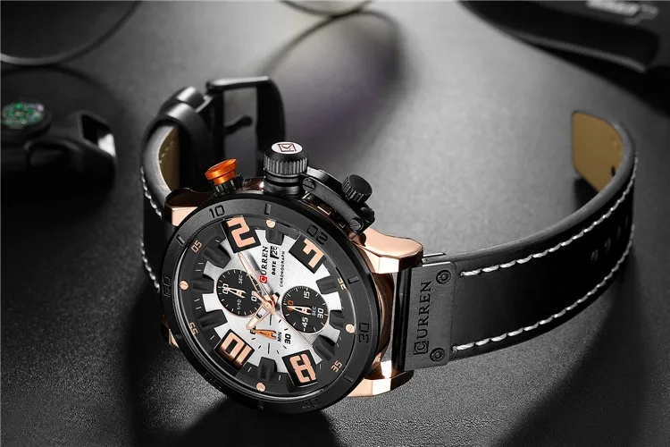 YULUCH Новое поступление топ модный бренд Для мужчин спортивные кварцевые часы Многофункциональный шесть-иглы времени Для мужчин часы