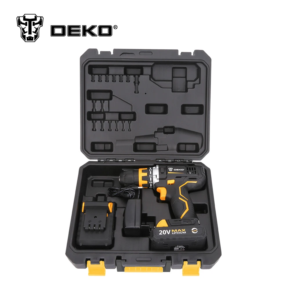 DEKO Original BMC Plastic Box Tool Case for 20V Cordless Drill GCD20DU2/GCD20DU3 not include Cordless Drill DEKO Original BMC Plastic Box Tool Case for 20V Cordless Drill GCD20DU2/GCD20DU3 not include Cordless Drill