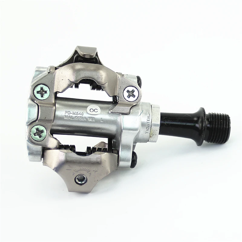 Компактный велосипед SHIMANO PD M540 хромированный мольный и алюминиевый для езды на