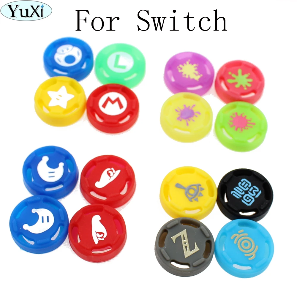 YuXi Silicone Analog Thumb Grips Caps For Nintend Switch NS JoyCon Controller Sticks Cap Skin for Joy Con Cover