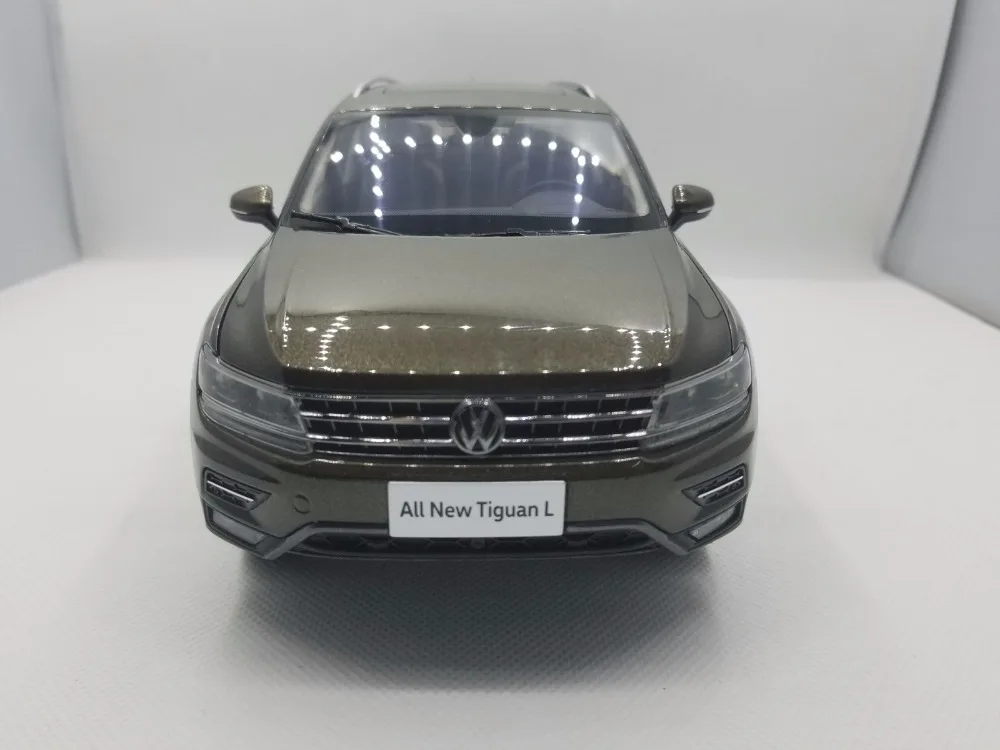 1:18 литая под давлением модель для Volkswagen VW Tiguan L коричневая игрушечная машинка миниатюрная Коллекция подарков