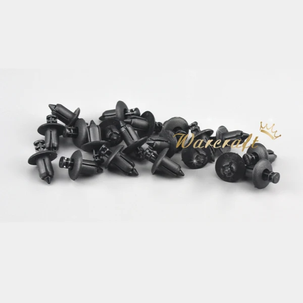 20pcs 6mm ATV Motorcycle Accessories Nylon Fairing Trim Panel Fasteners