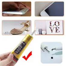 1 упаковка 15 мл T8000 промышленный прочный клей прозрачный жидкий клей для телефона сенсорный экран ювелирные изделия ручной работы ремесло горный хрусталь Клей