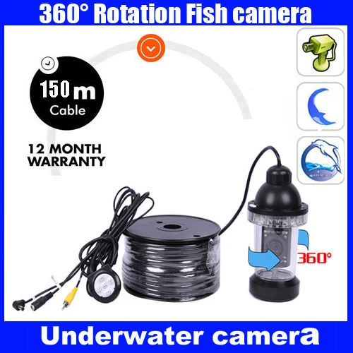 

Fish Finder Underwater Camera 18 LED Lights 150M Cable Rotate 360 Degree