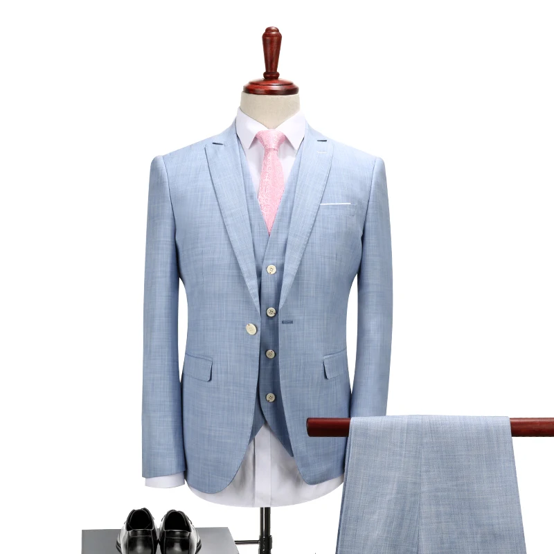 Aliexpress.com : Buy Men's Suit Jacket + Suit Pants + Vest Fashion ...