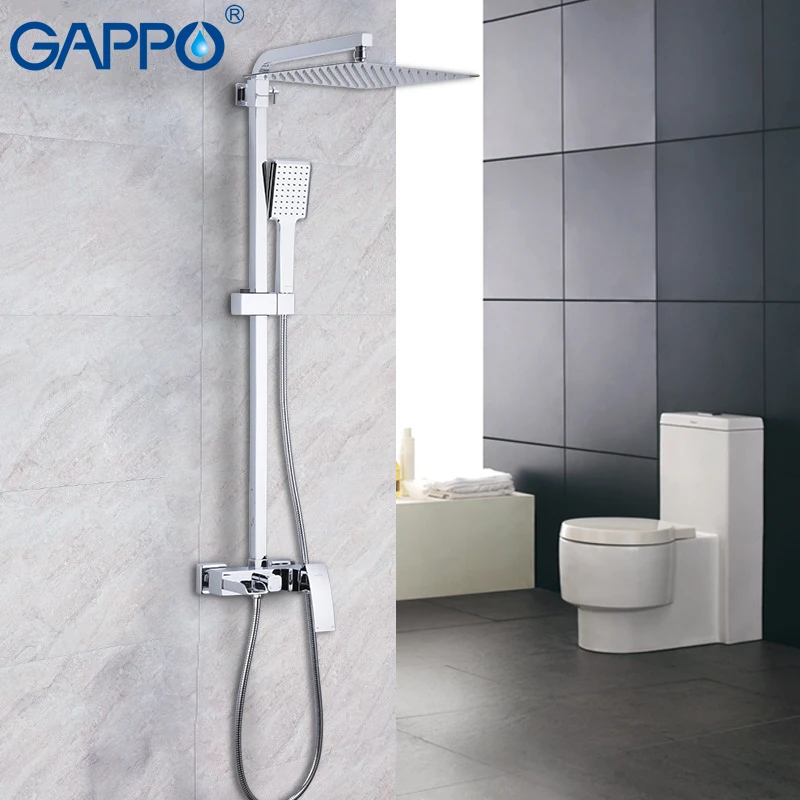 

GAPPO shower faucet tap bathroom shower set bath mixer faucet set rain shower taps wall waterfall faucet mixer bath