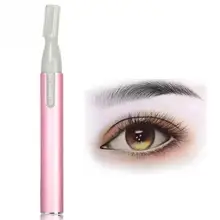 Розовая Мини Портативная электрическая бритва для женщин, практичные электрические ножницы для бровей, триммер для волос, средство для удаления волос