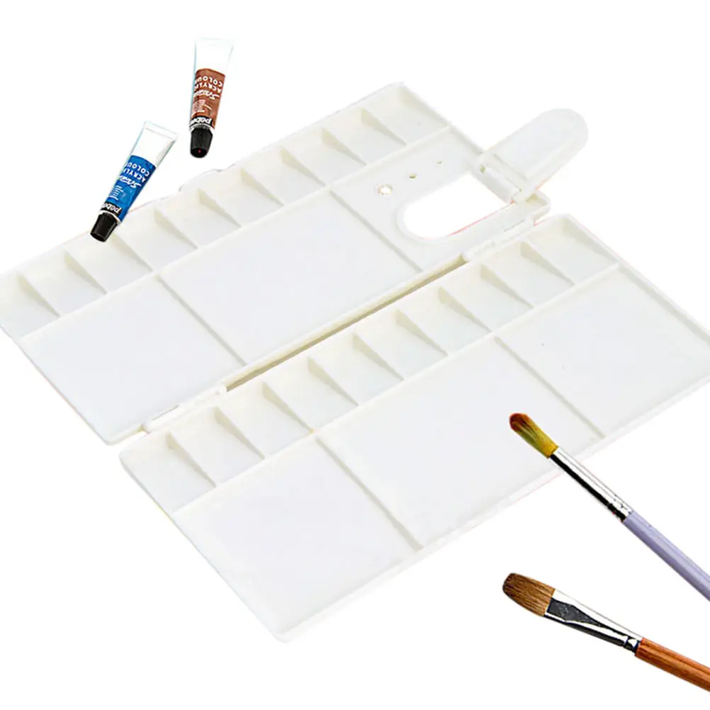 1Pcs 33 Grids L Size Art Paint Tray Artist Oil Watercolor Plastic